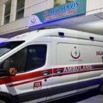 Hastane Acil girişi Ambulans